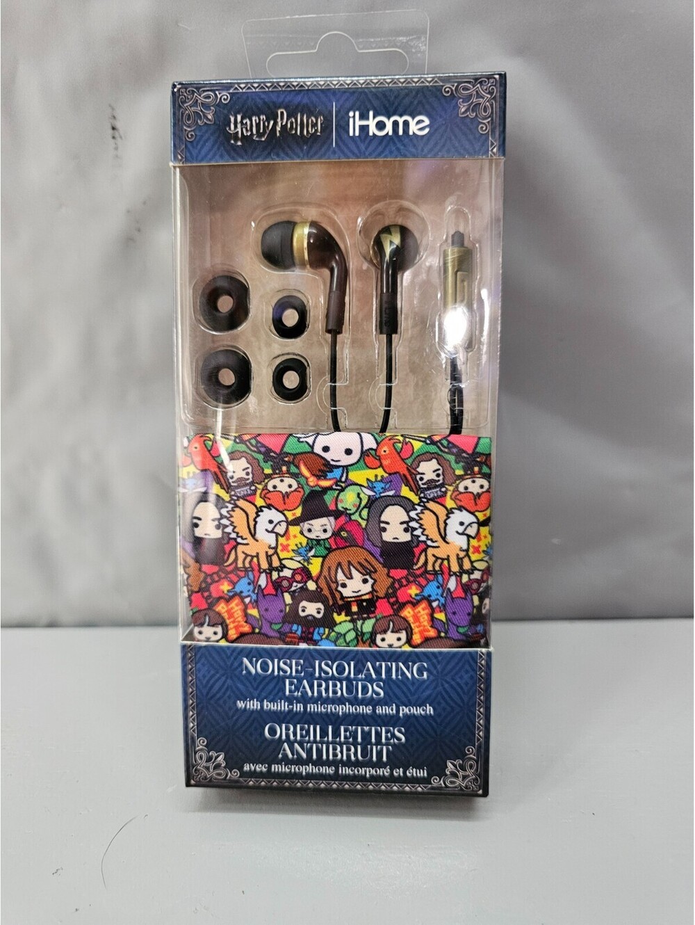 Harry Potter iHome Noise Isolating Earbuds Mic Travel Pouch Sealed New